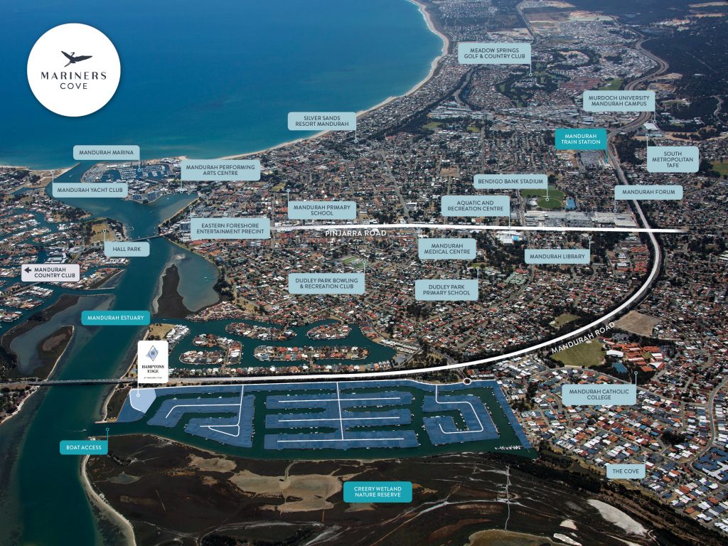 Mariners Cove Estate - Dudley Park Aerial