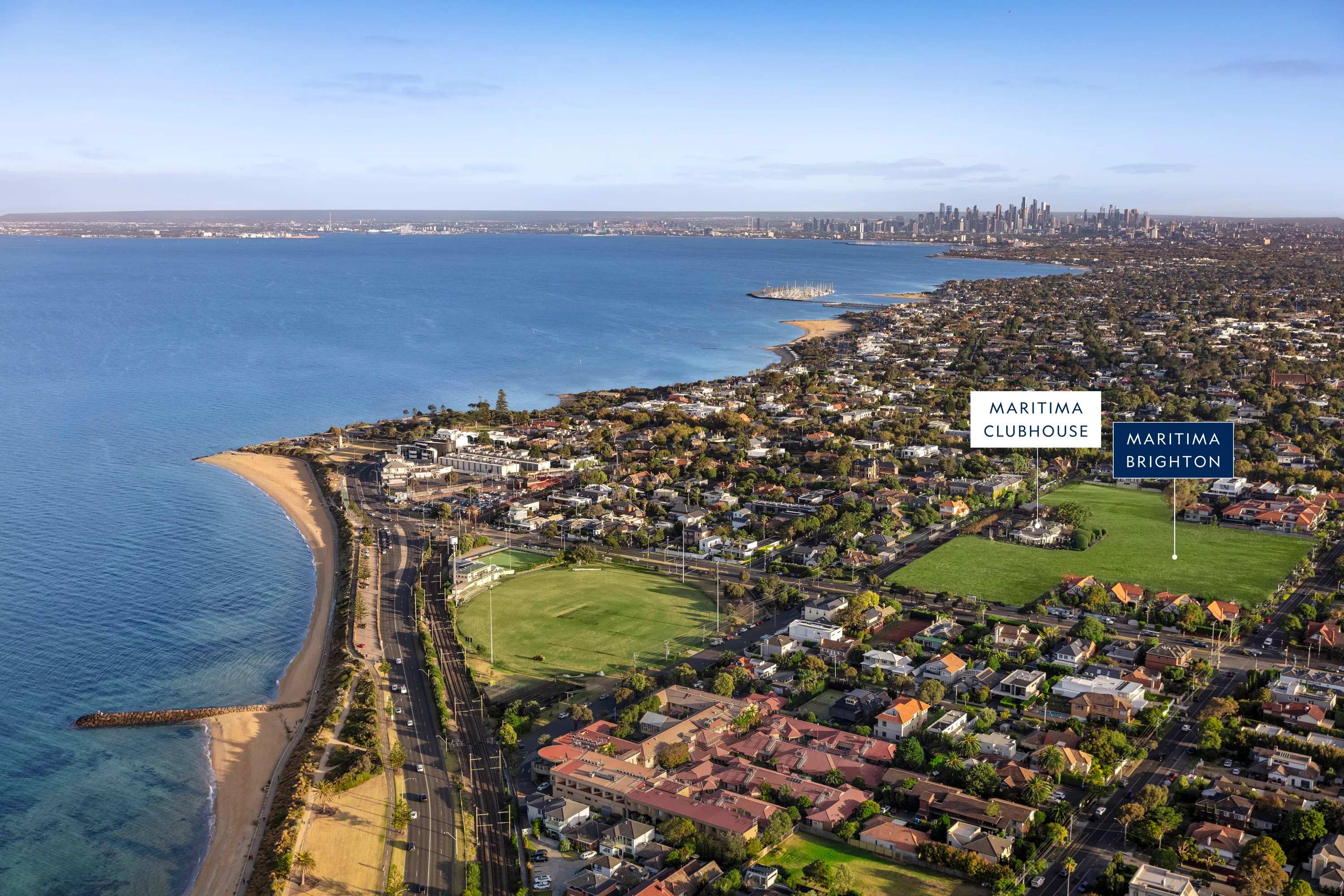 Maritima Townhomes - Brighton Aerial