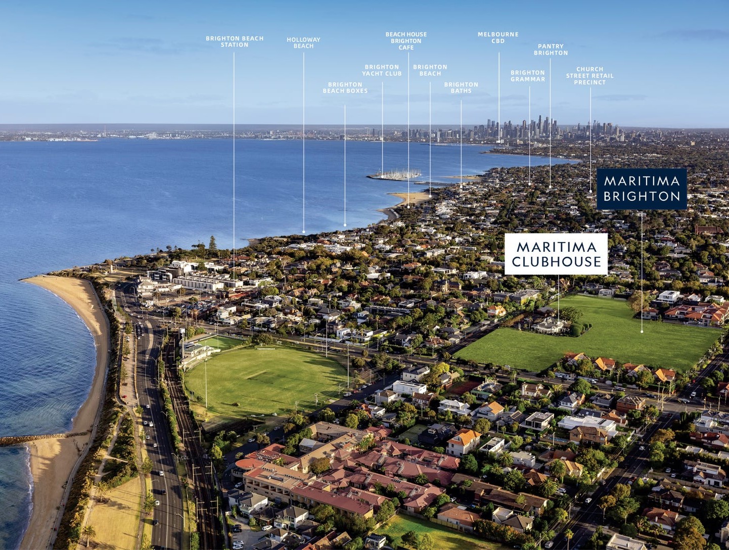 Maritima Townhomes - Brighton Aerial