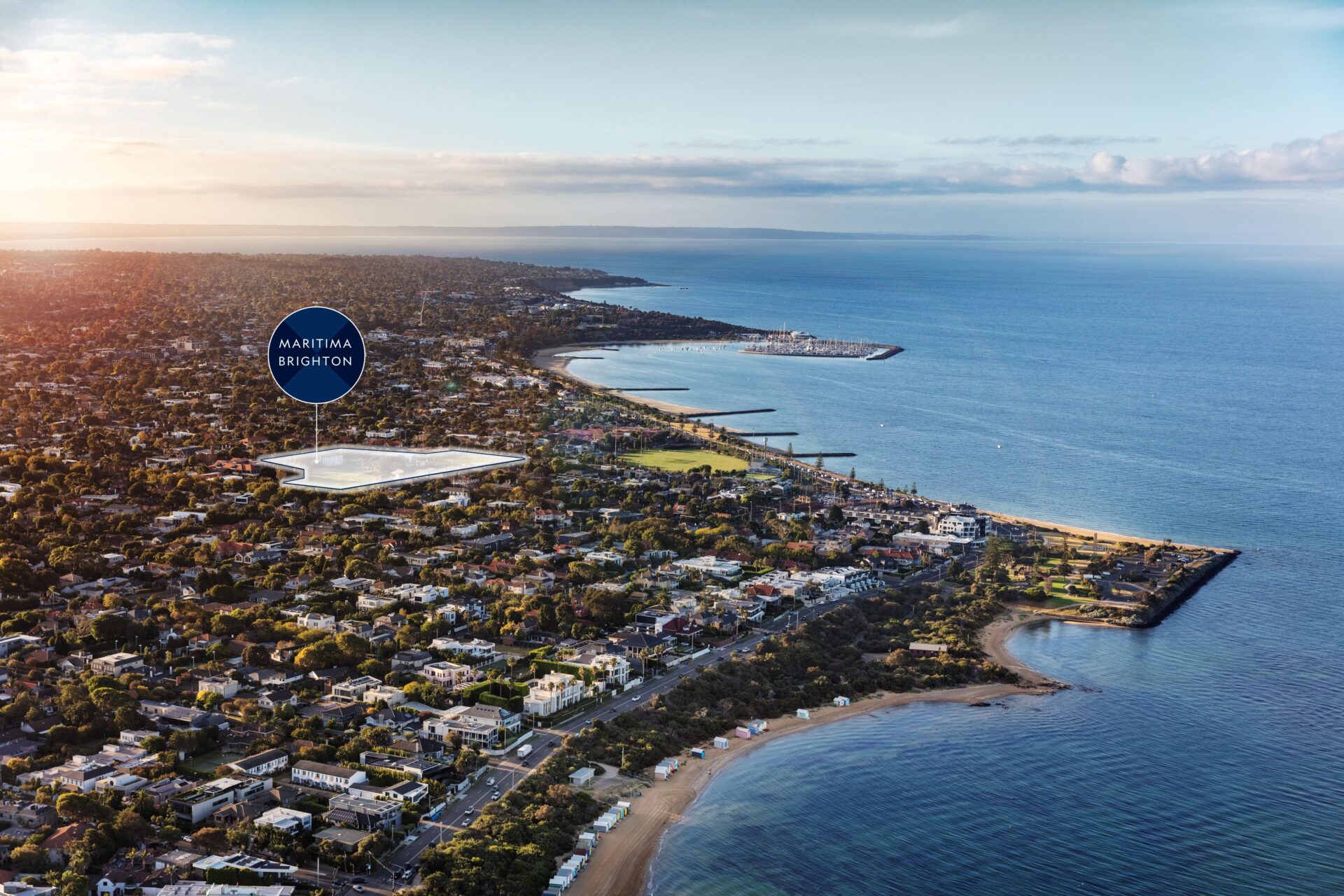 Maritima Townhomes - Brighton Aerial