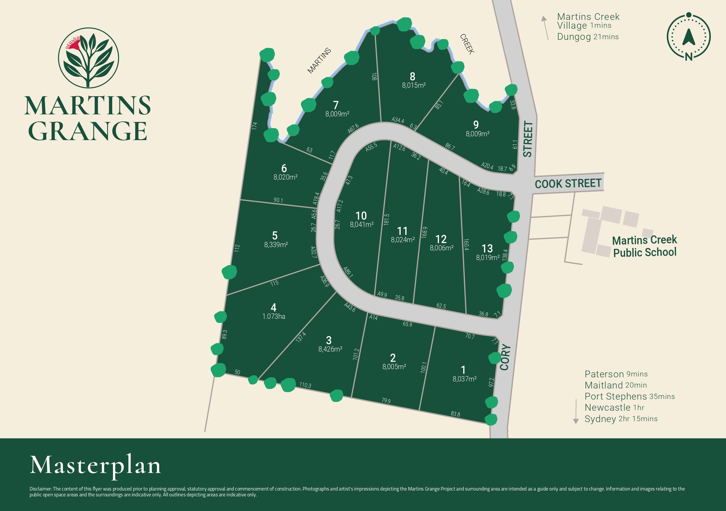 Martins Grange Estate - Martins Creek Masterplan