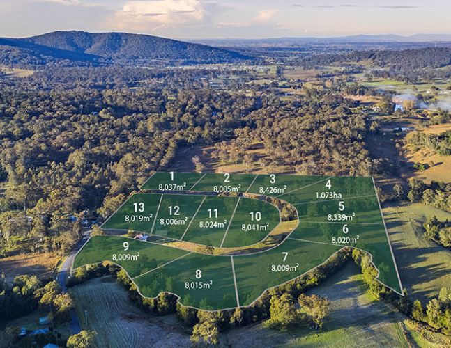 Martins Grange Estate - Martins Creek Aerial