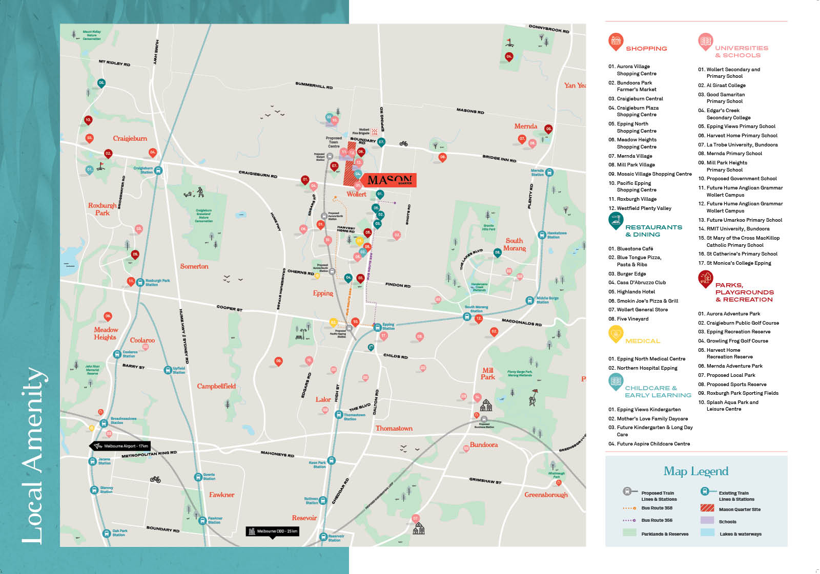 Mason Quarter Estate - Wollert Location Map