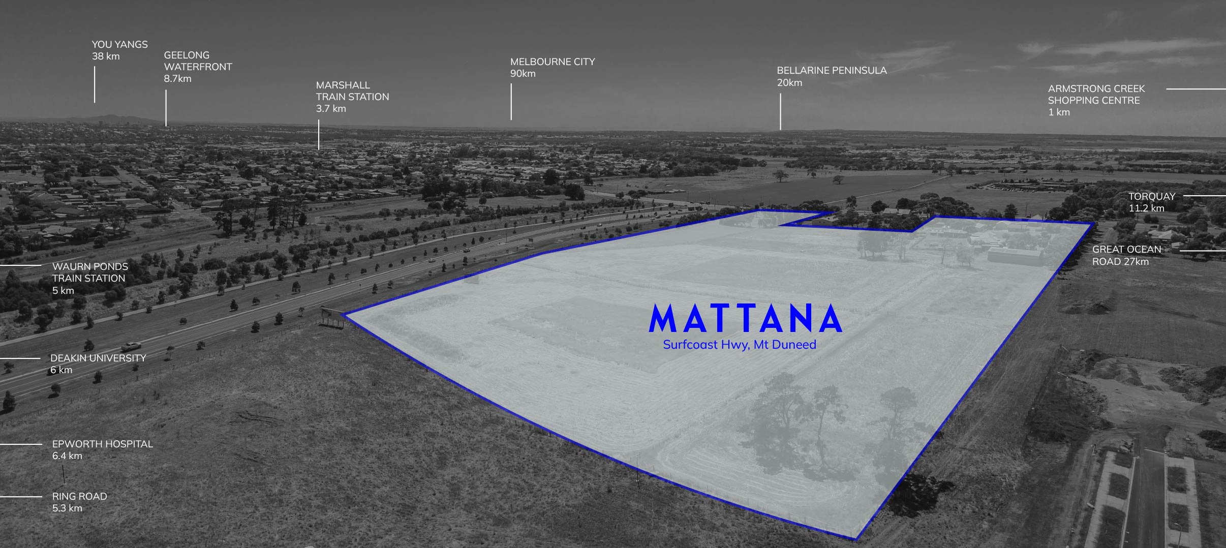 Mattana Estate - Mount Duneed Aerial