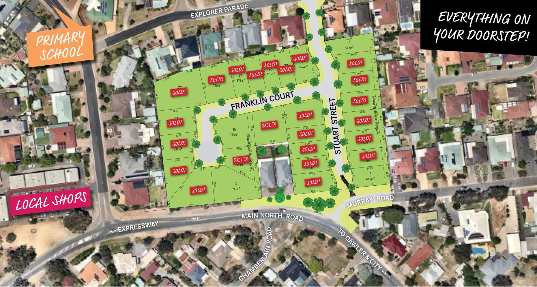 McKinlay Rise Estate - Franklin Court & Stuart Street, Hewett SA 5118