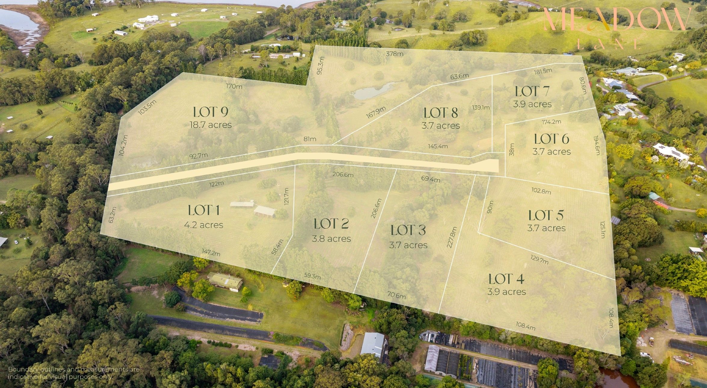 Meadow Lane Estate - Lake MacDonald Aerial