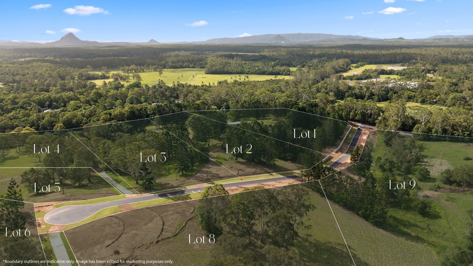 Meadow Lane Estate - Lake MacDonald Aerial