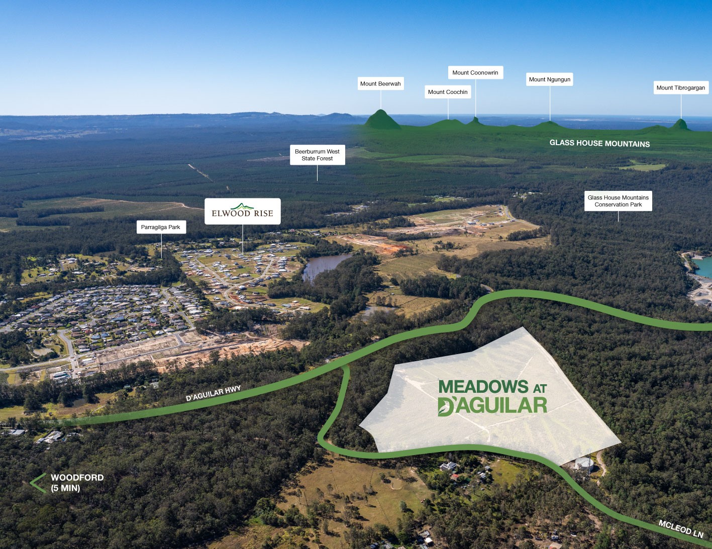 Meadows at D’Aguilar Estate - D'Aguilar Location Map