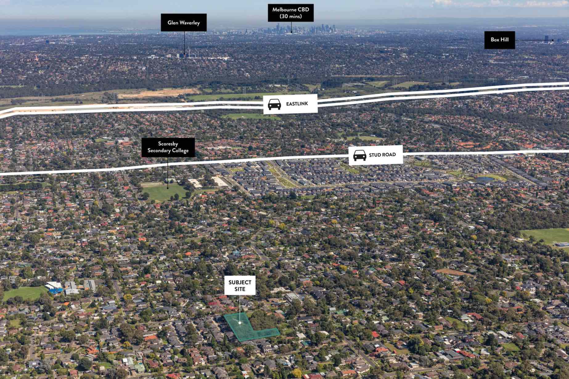 Melrose Lane Estate - Knoxfield Aerial