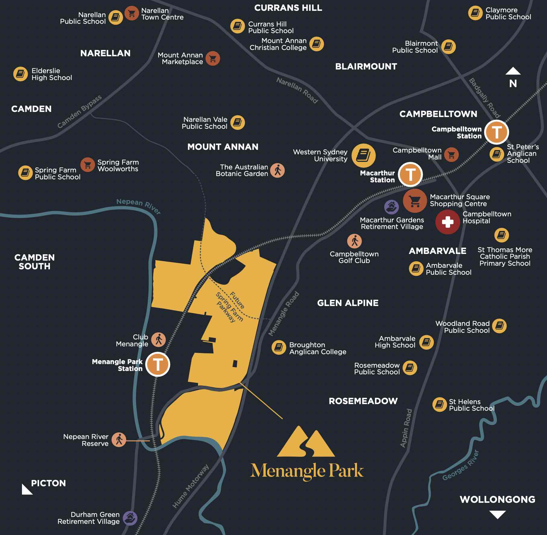 Menangle Park Estate - Menangle Park Location m Location Map