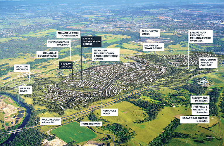 Menangle Park Estate - Menangle Aerial