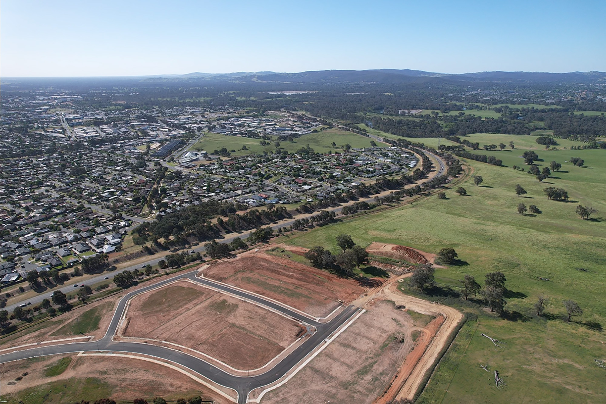 Meridien Rise Estate - Wodonga Aerial