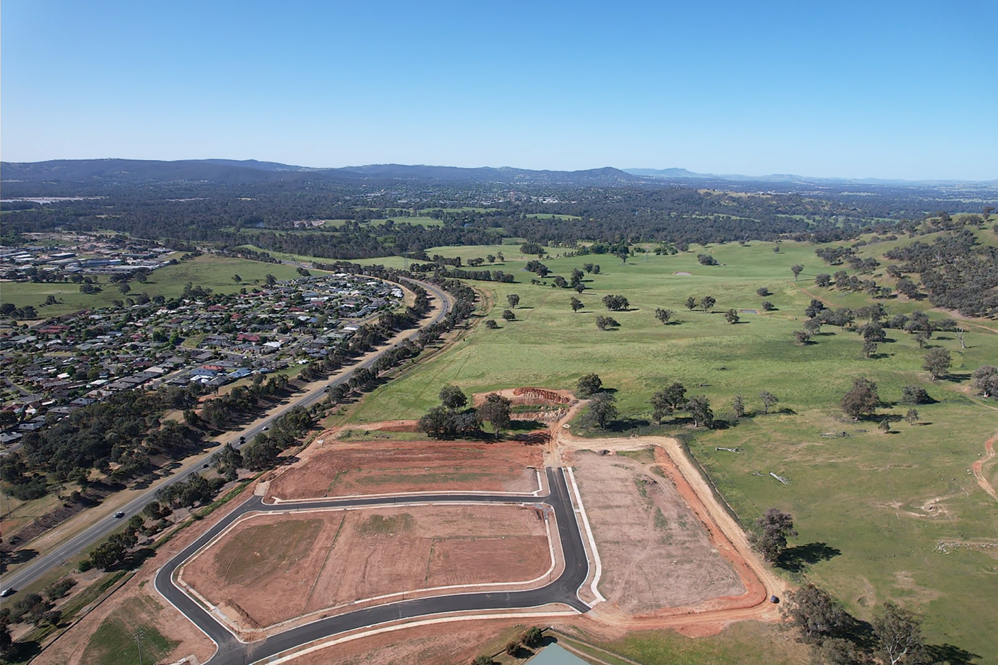 Meridien Rise Estate - Wodonga Aerial