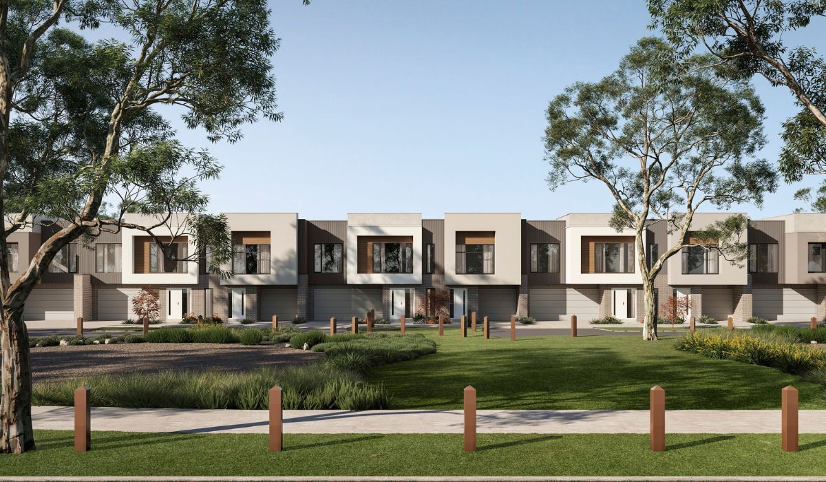 Metricon Townhomes at Olivine - Donnybrook Streetscape