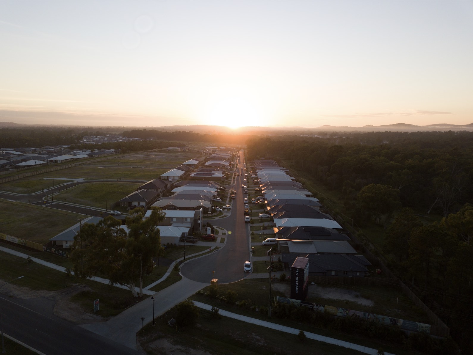 Middleton Park Estate - Logan Reserve Aerial