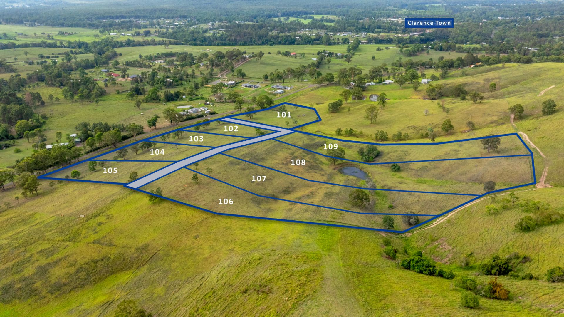 Mill Rise Estate - Clarence Town Aerial