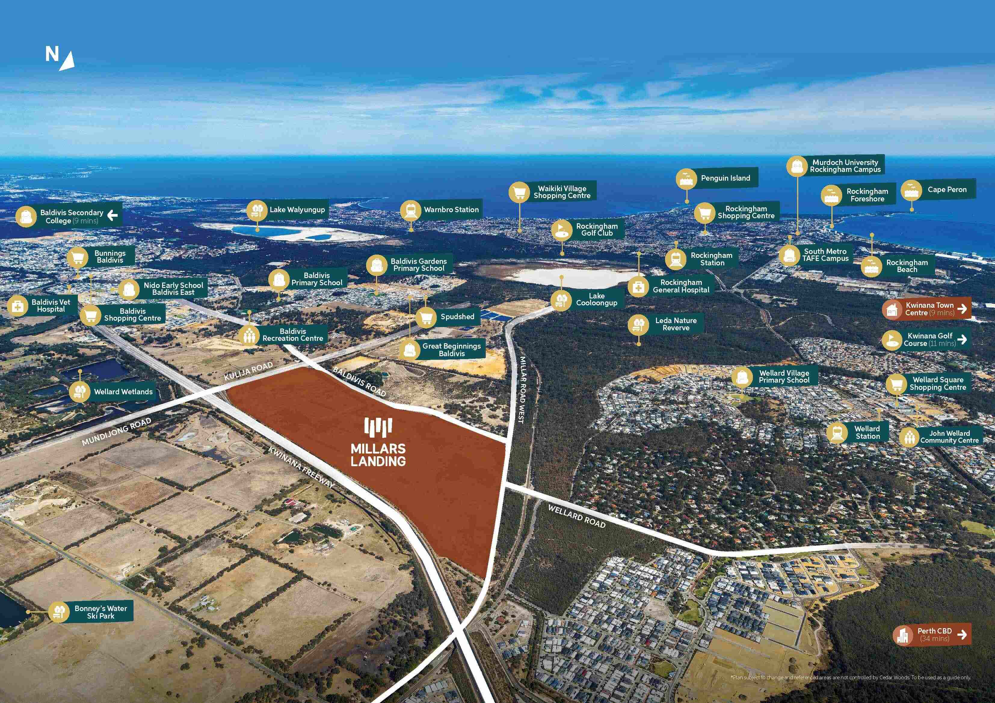 Millars Landing Estate - Baldivis Aerial