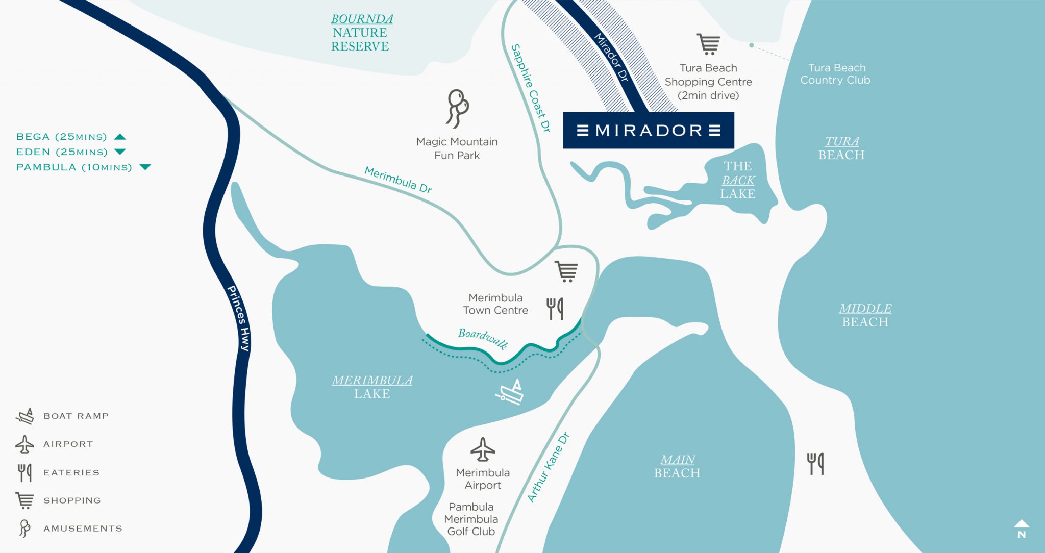 Mirador Estate - Mirador Location Map