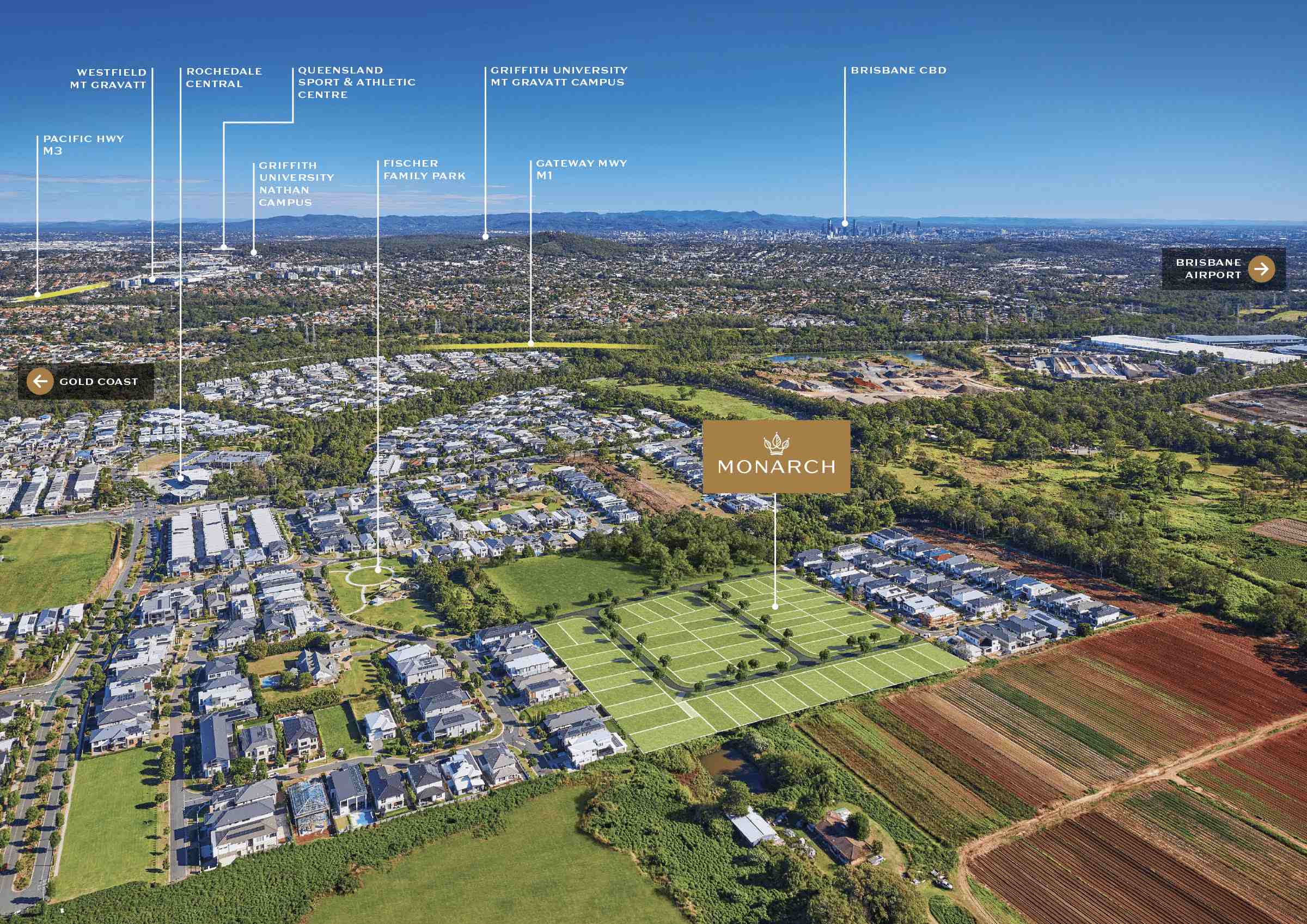 Monarch Estate - Roched Aerial