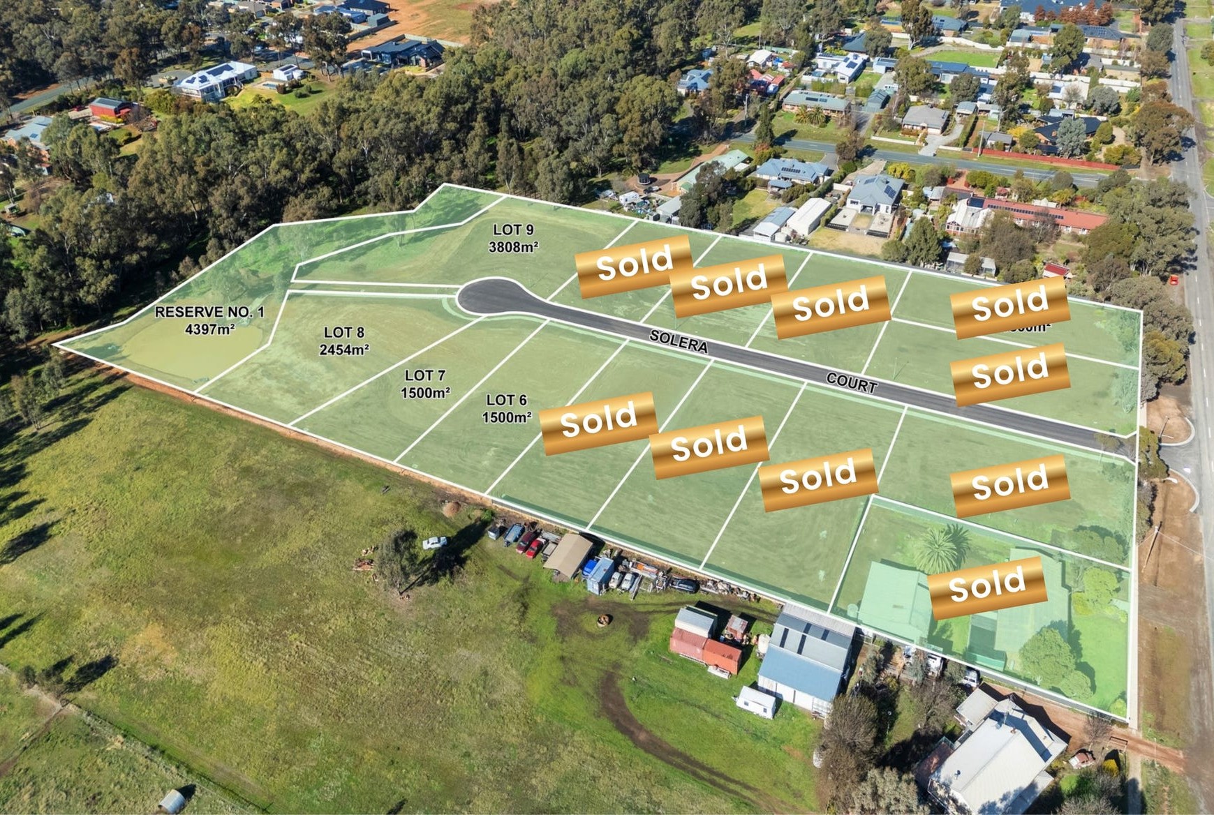 Monsants Estate - Maiden Gully Aerial