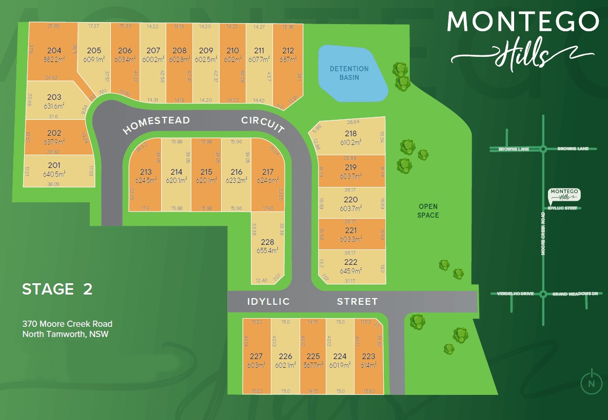 Montego Hills Estate - North Tamworth Stage 2 Plan