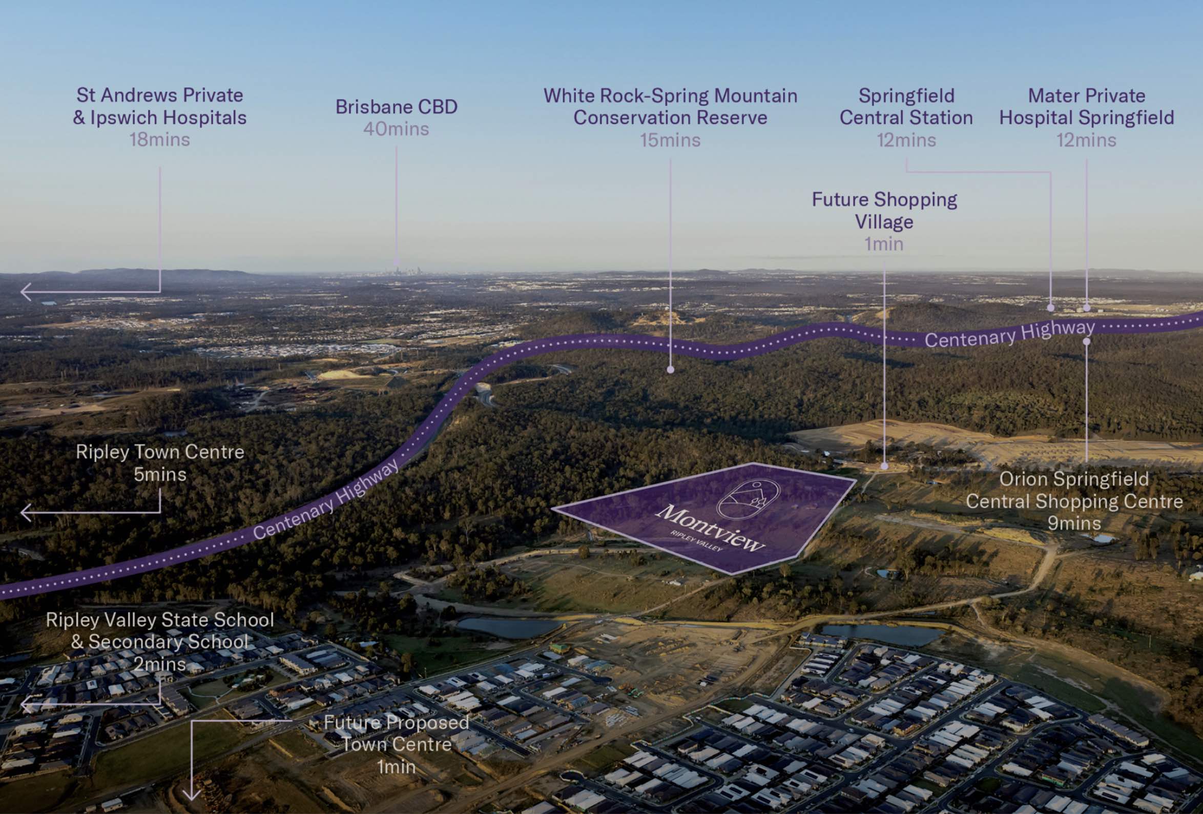 Montview Ripley Valley Estate - White Rock Aerial