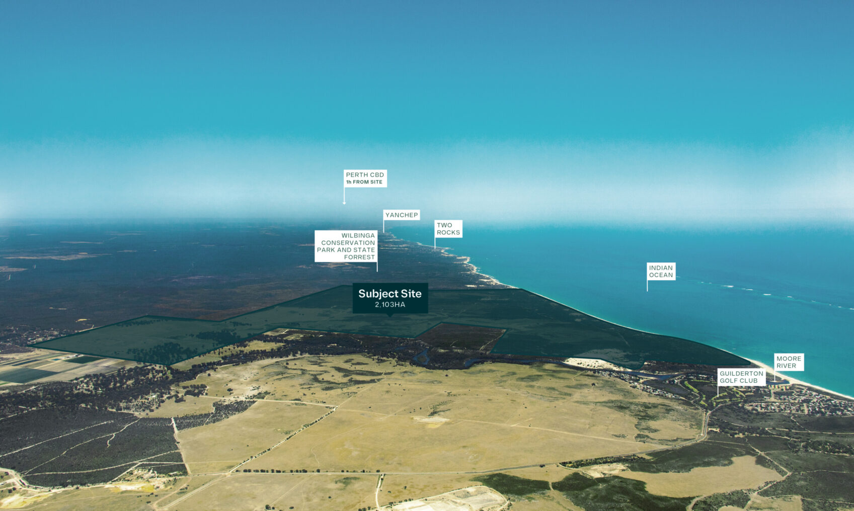 Moore River South Estate - Caraban Aerial
