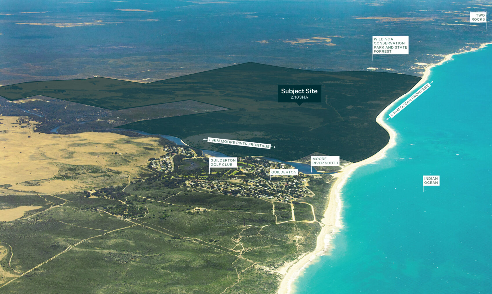 Moore River South Estate - Caraban Aerial