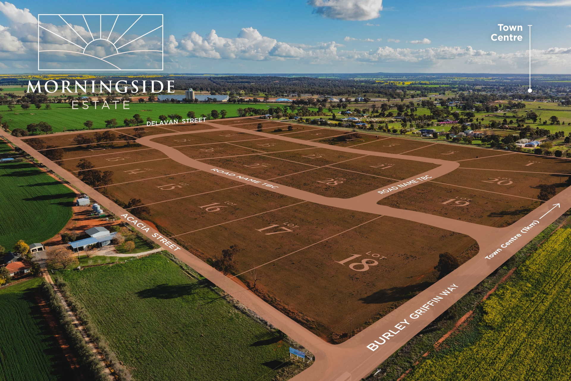 Morningside Estate - Temora Aerial