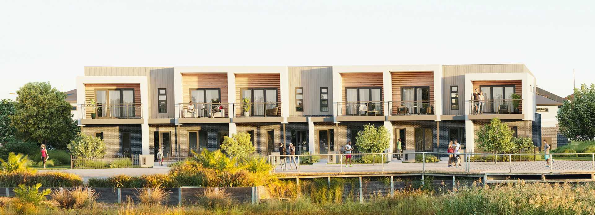 Mosaic Townhouses Estate - Lalor Render