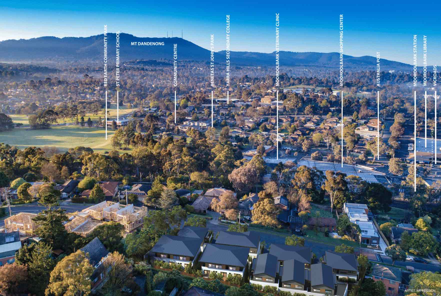 Mt View Residences - Mooroolbark Aerial 2