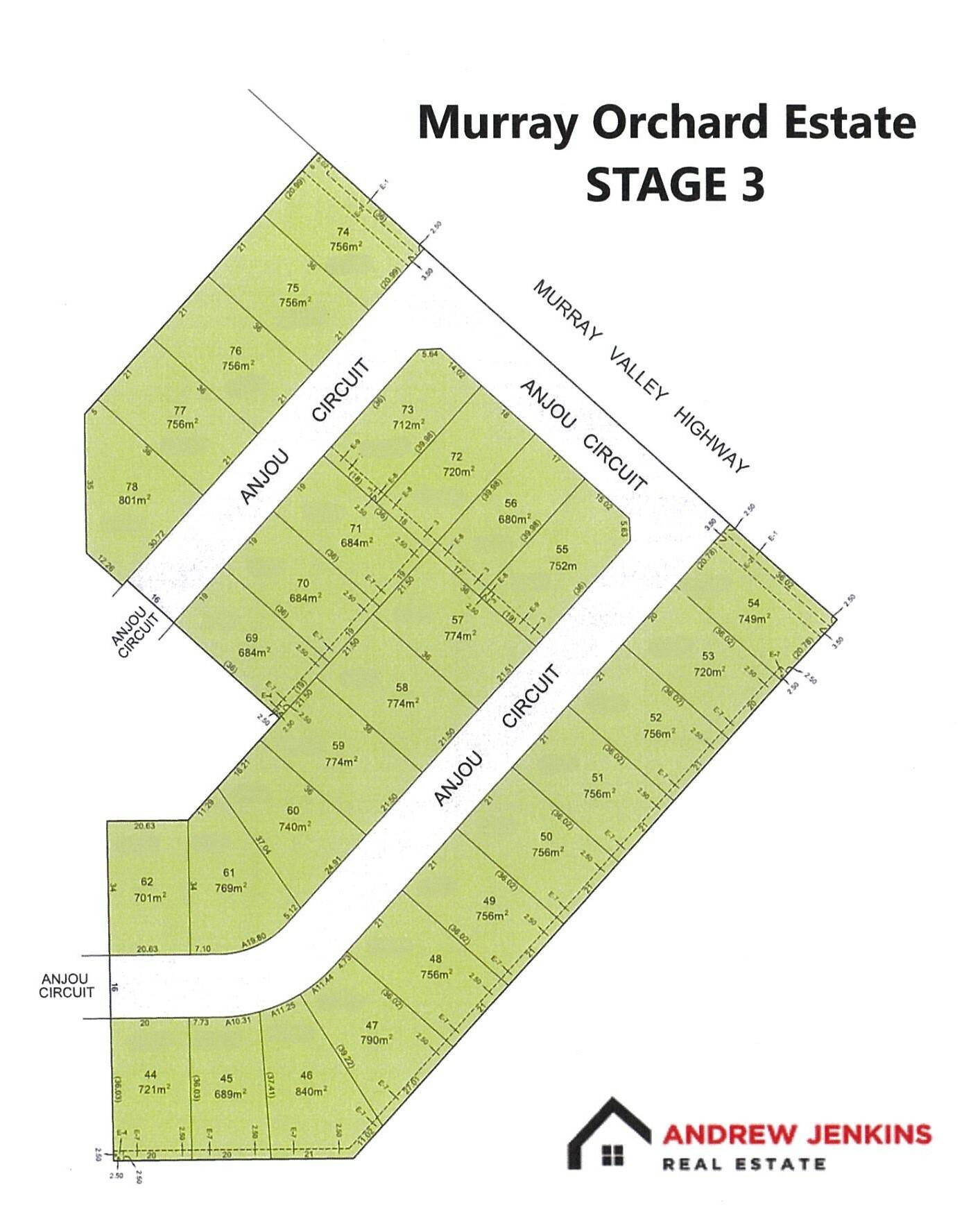 Murray Orchard Estate - Cobram Release Map