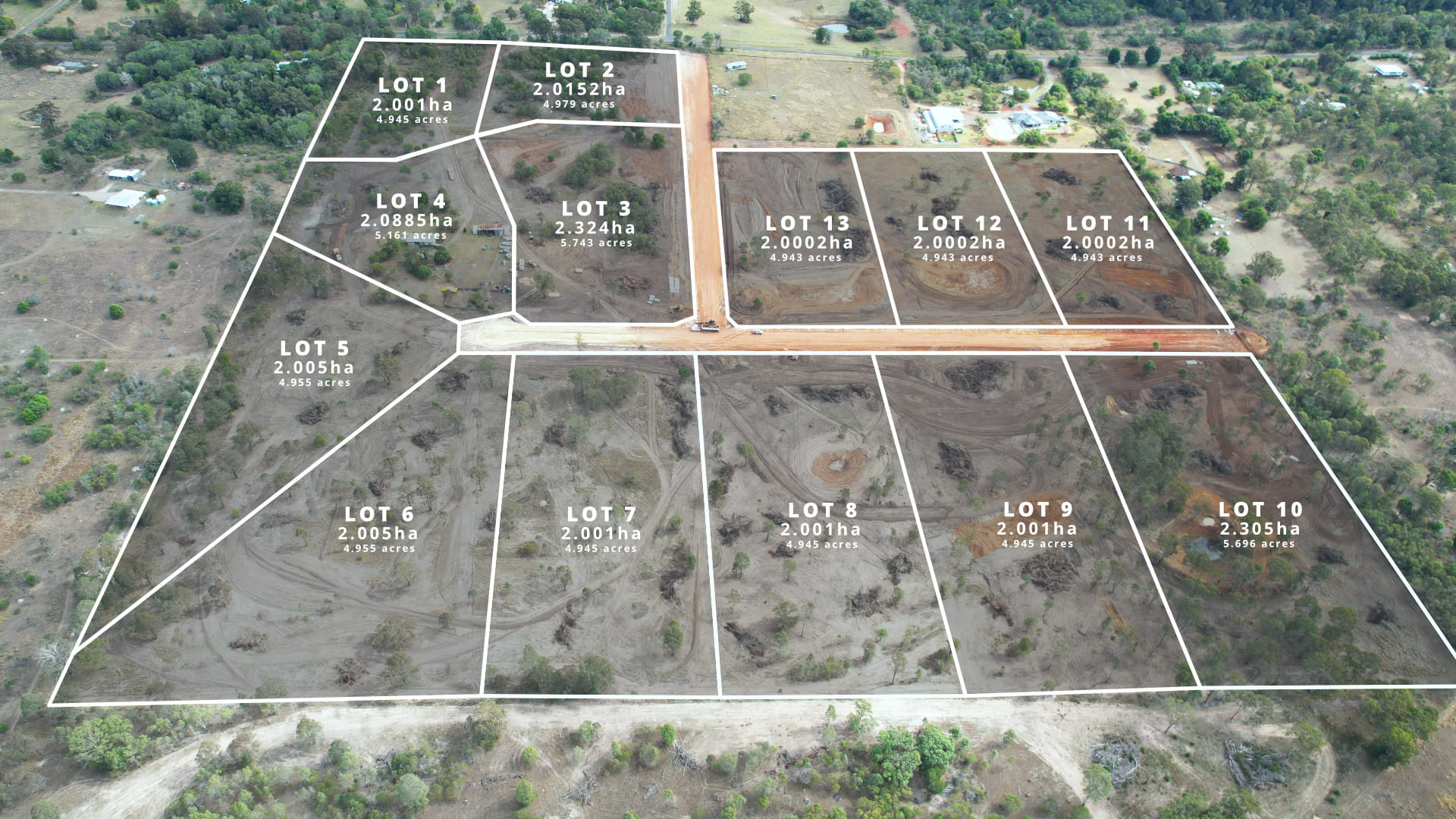 Nanango Acres Estate - South Nanango Aerial