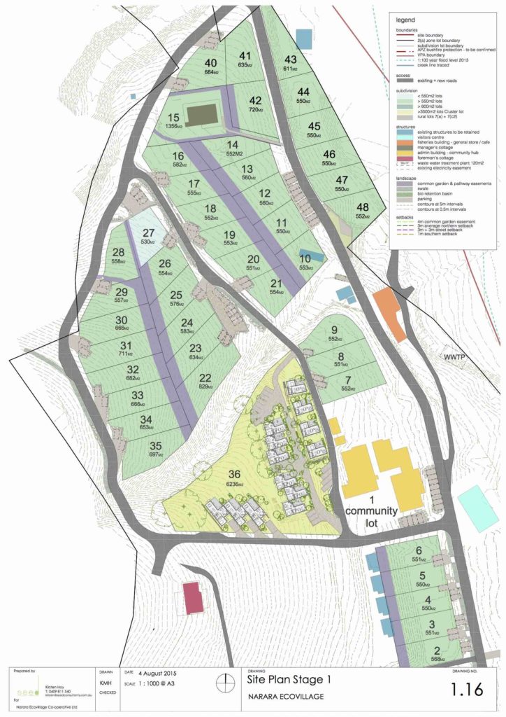 Narara Ecovillage - Narar Release Map