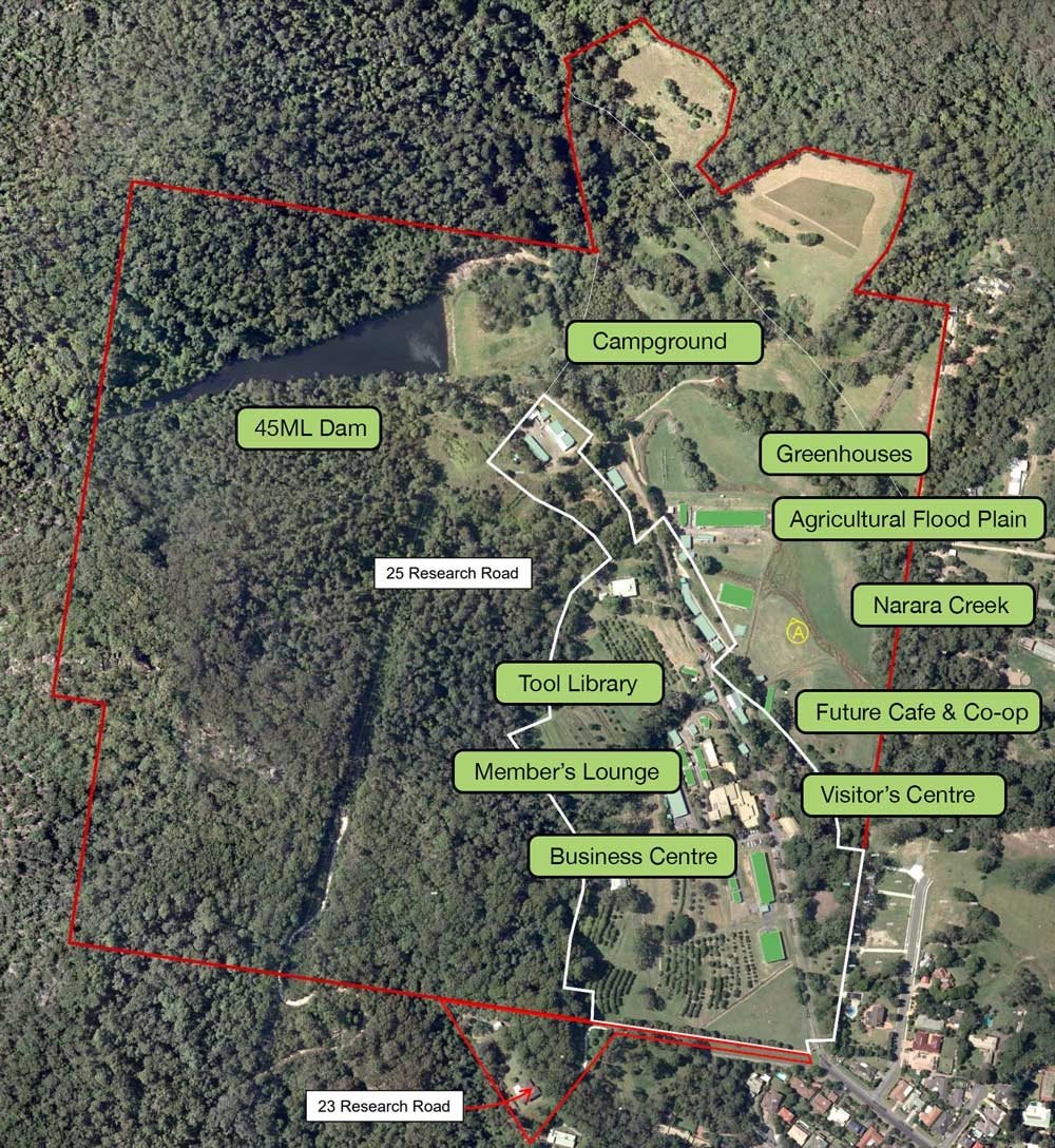 Narara Ecovillage - N Aerial