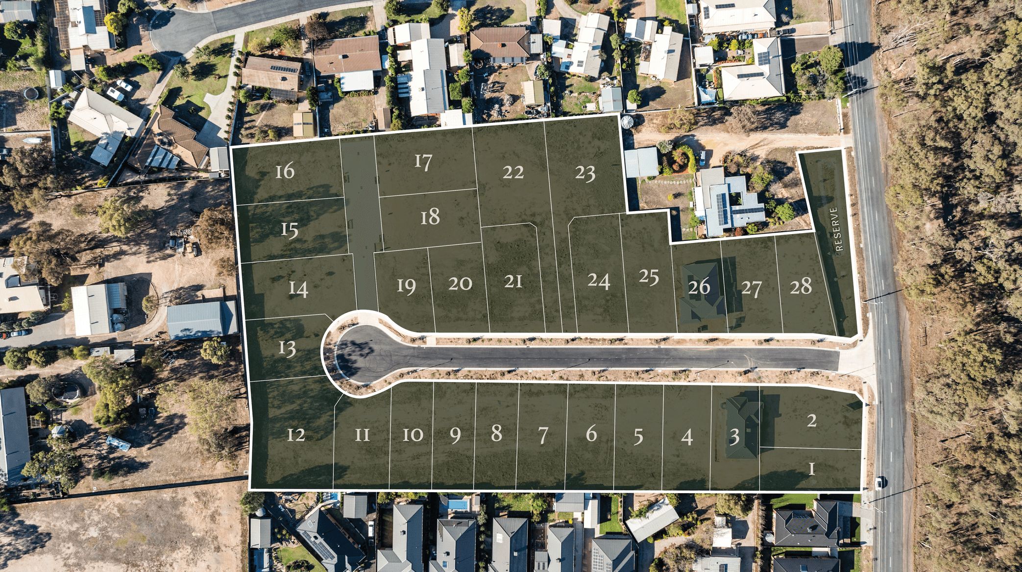 Neangar Green Estate - Eaglehawk Aerial