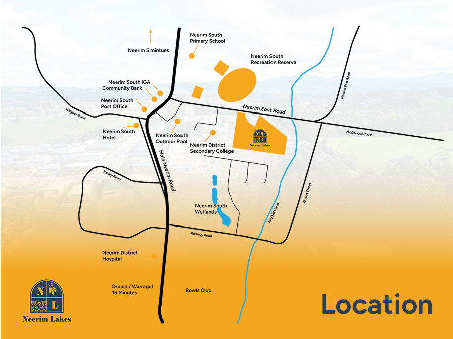 Neerim Lakes Estate - Neerim South Location Map
