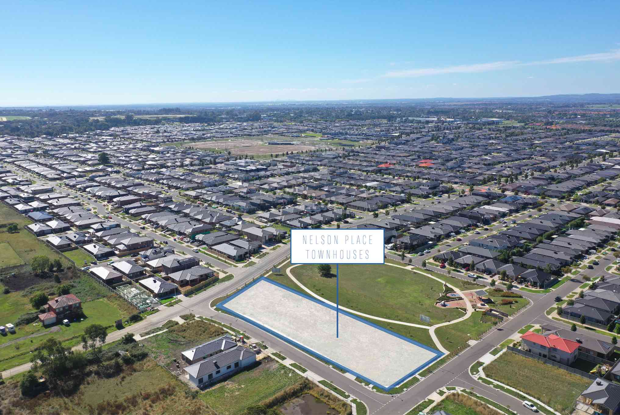 Nelson Place Townhouses - Cranbourne East Aerial