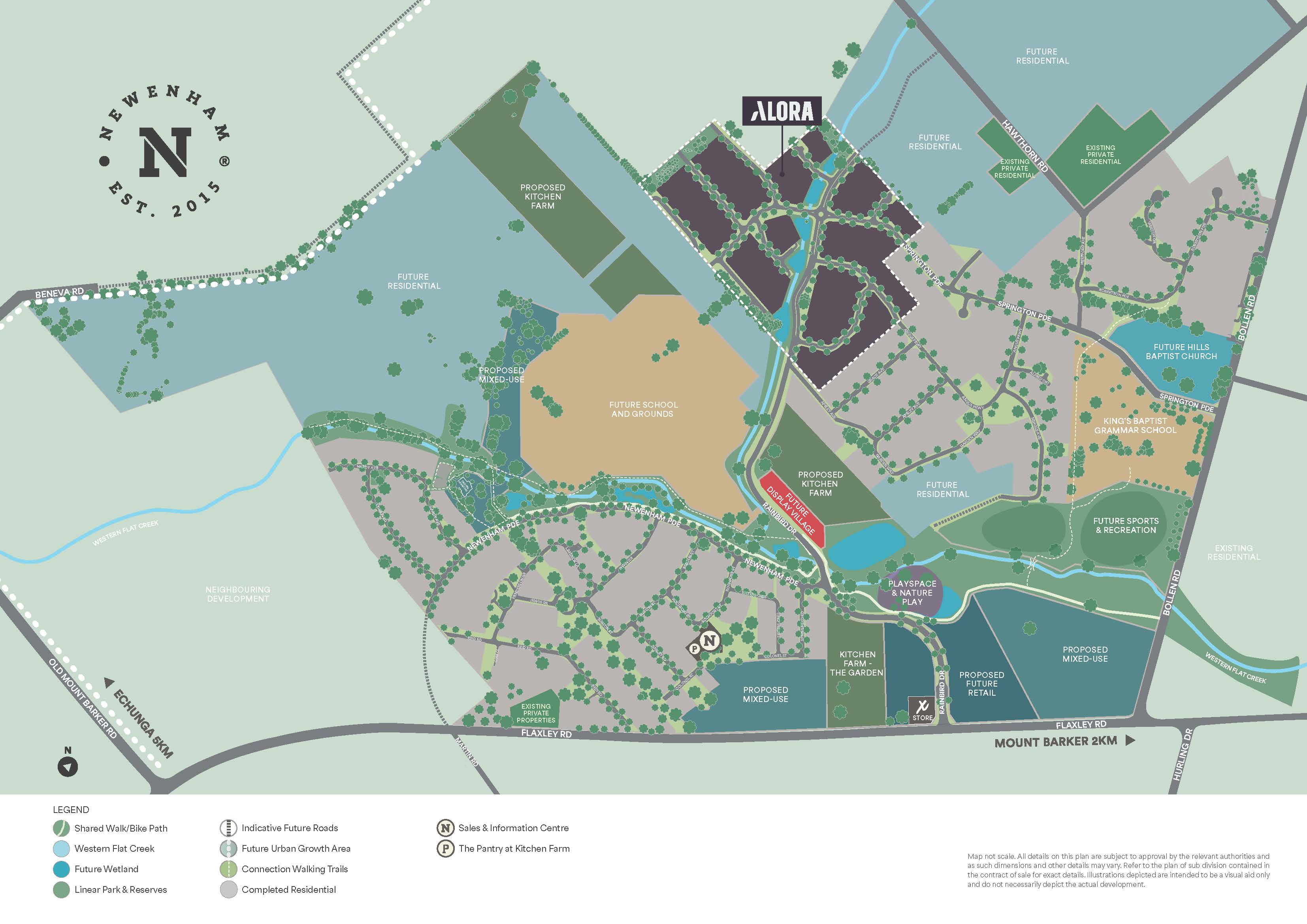 Newenham Adelaide Hills Estate - Mount Bark Masterplan