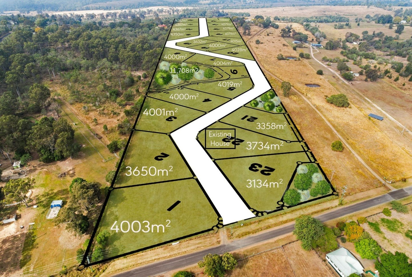 Newfern Estate - Vernor Aerial