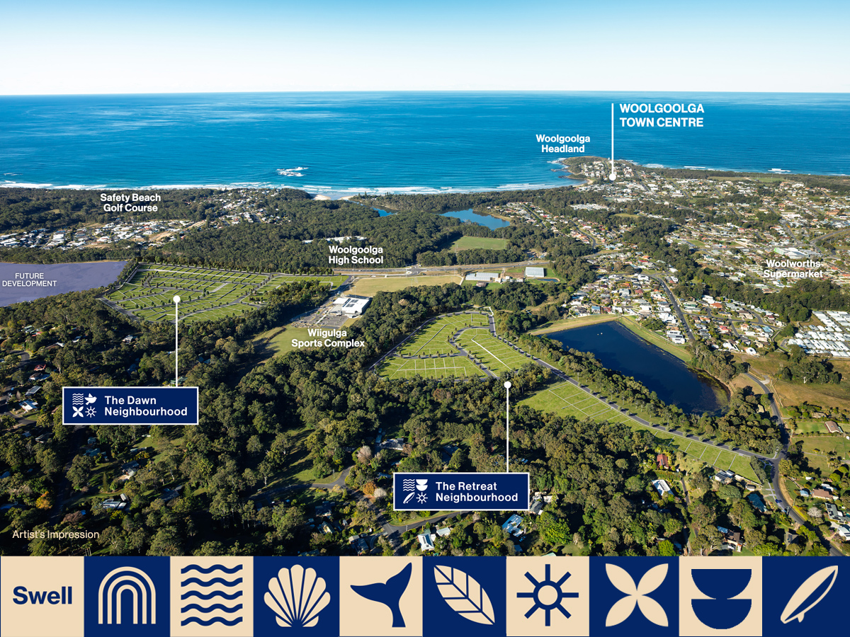 Swell - Woolgoolg Aerial