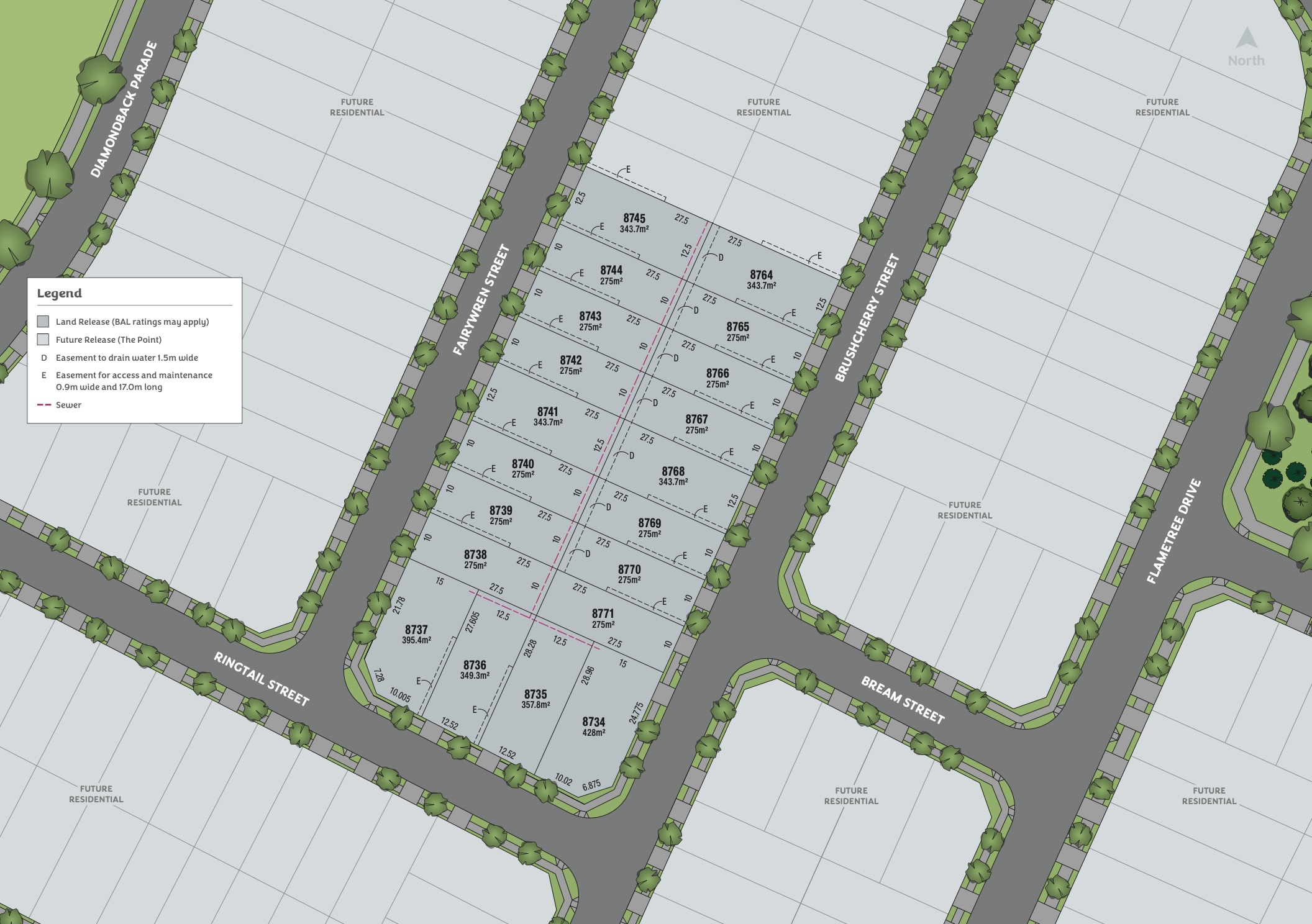 Newpark Estate - Melonba Release Map
