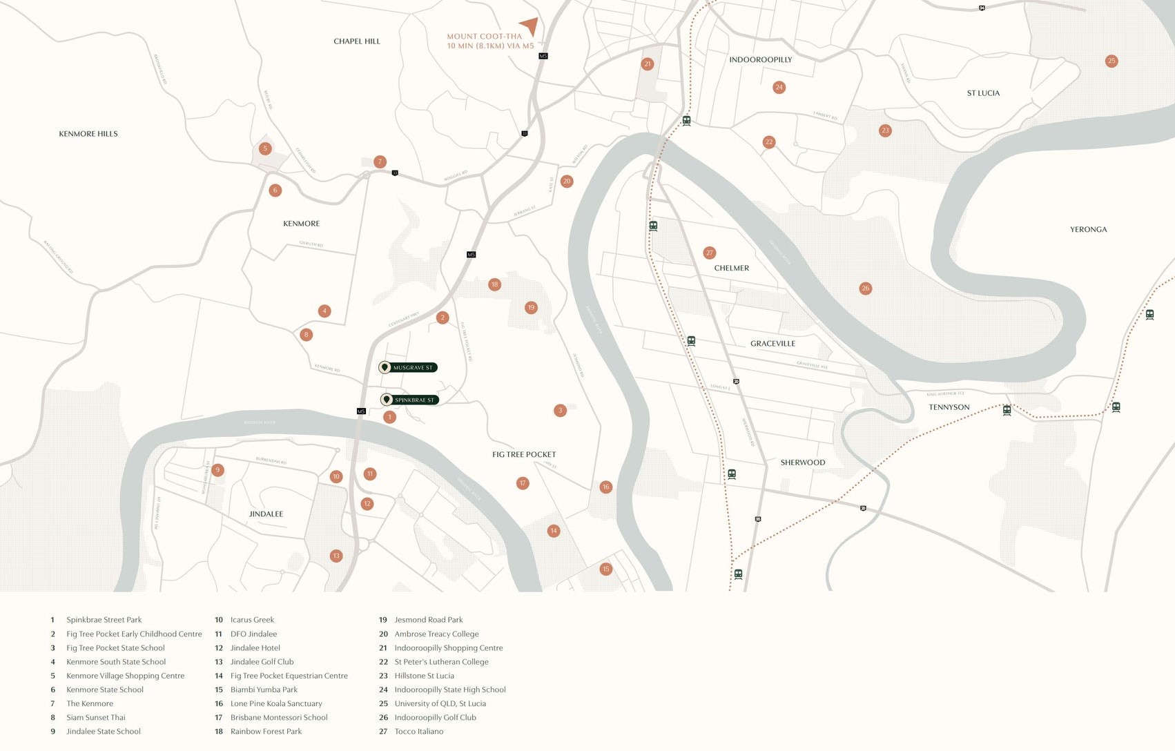 Niche Collection Estate - Fig Tree Pocket Location Map