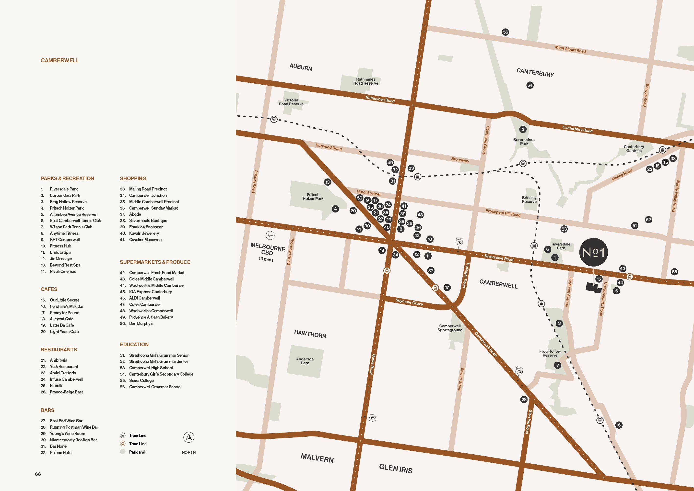 No-1 Camberwell Estate - Camberwell Location Map