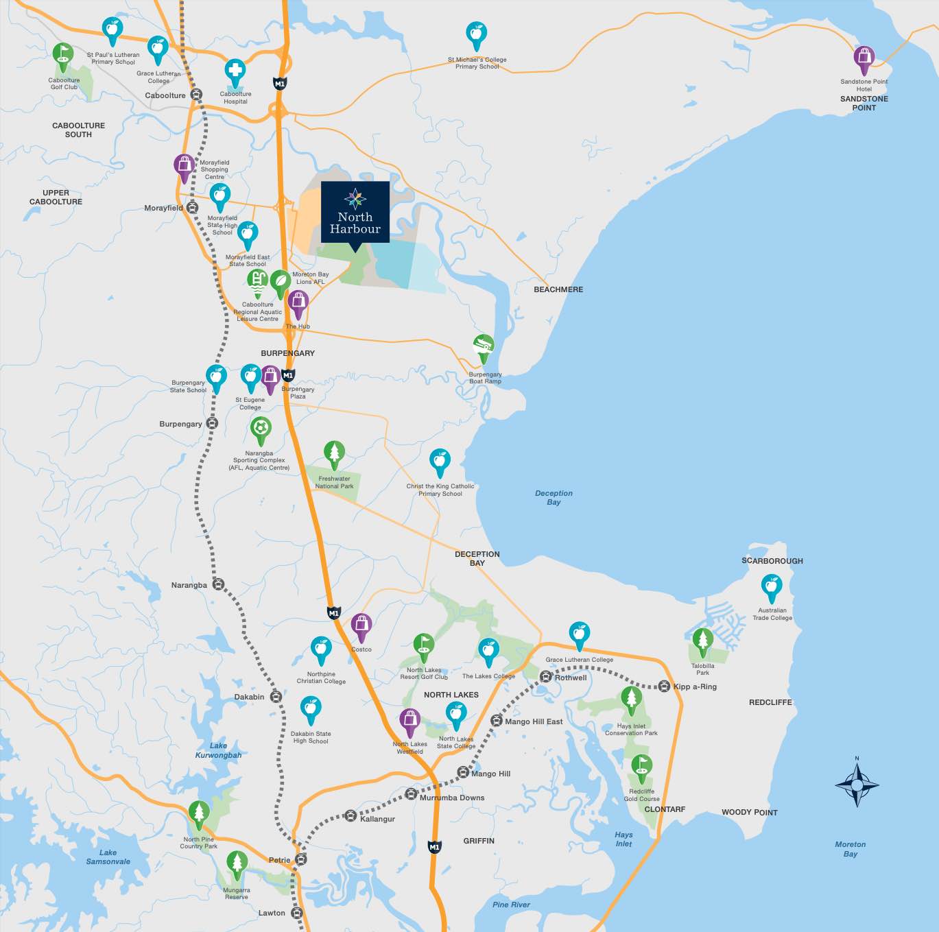 North Harbour Estate - Burpengary East Location map