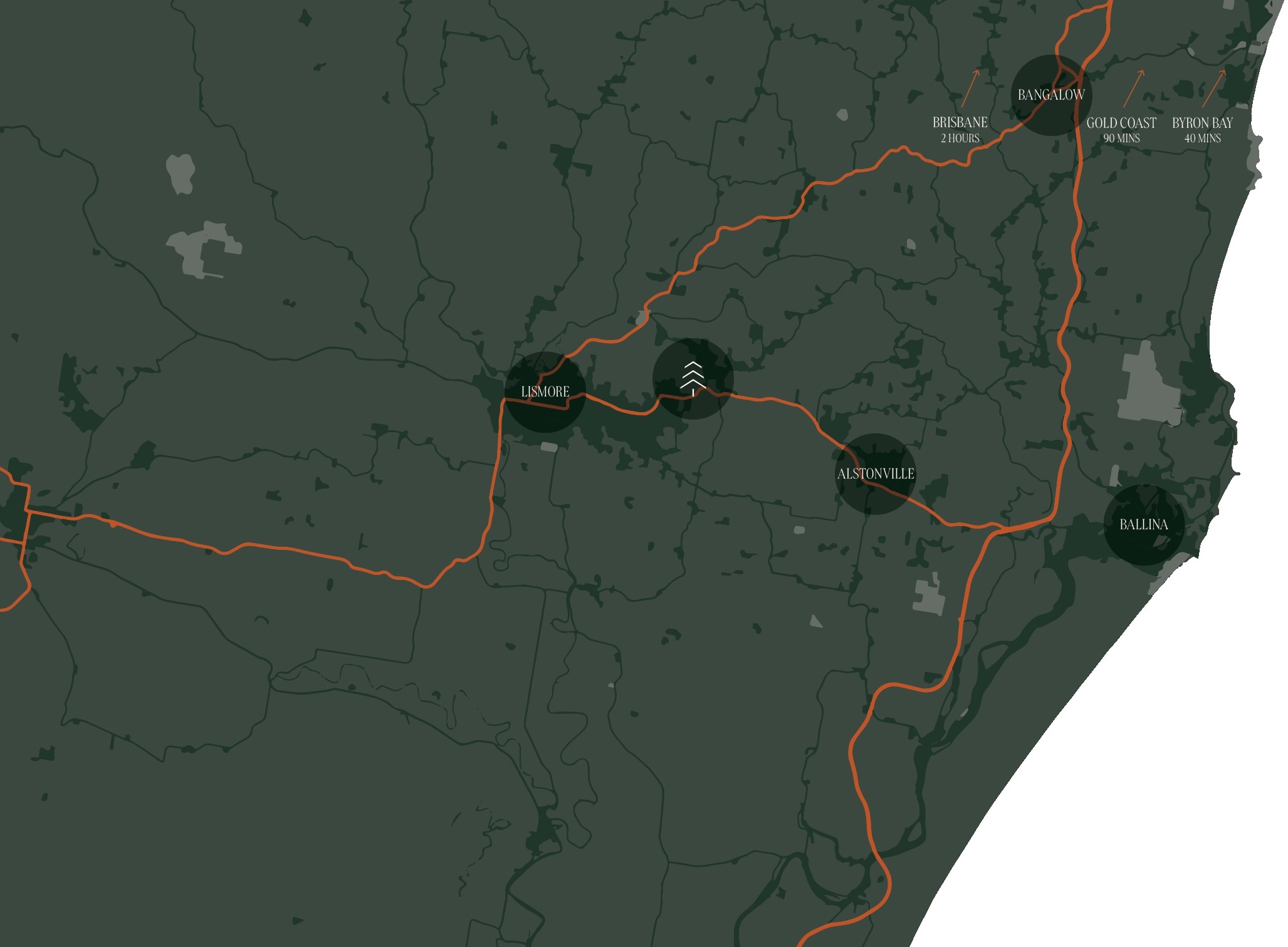 Northridge Estate - Goonellabah Location Map