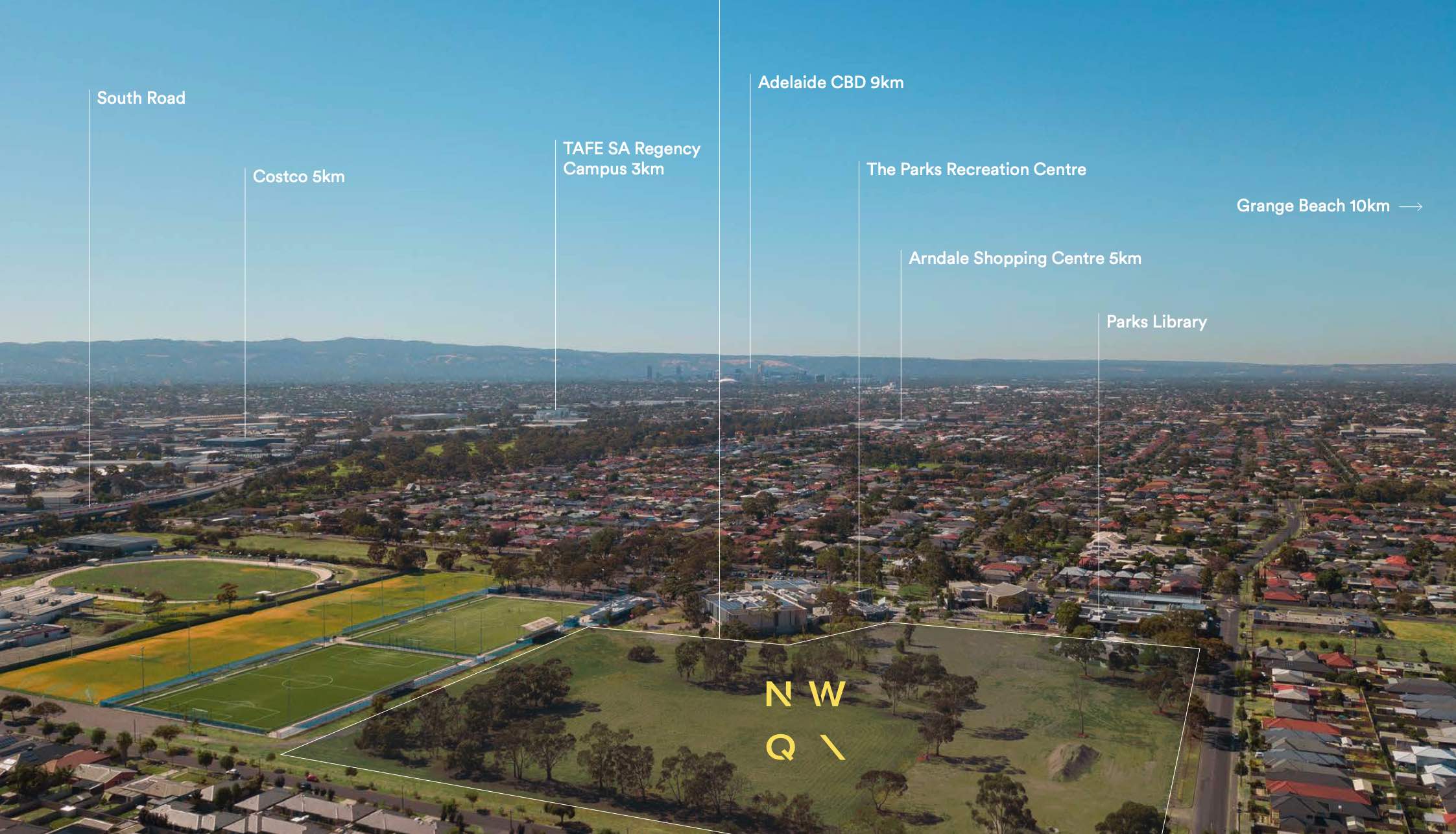 Northwest Quarter Estate - Angle Park Aerial