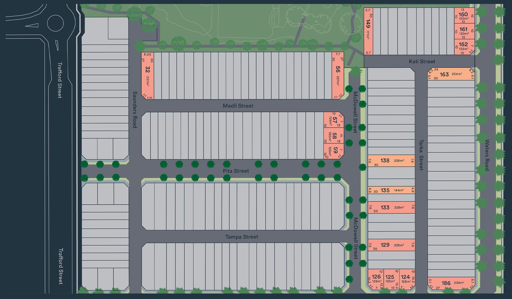 Northwest Quarter Estate - Angle Park Release Map