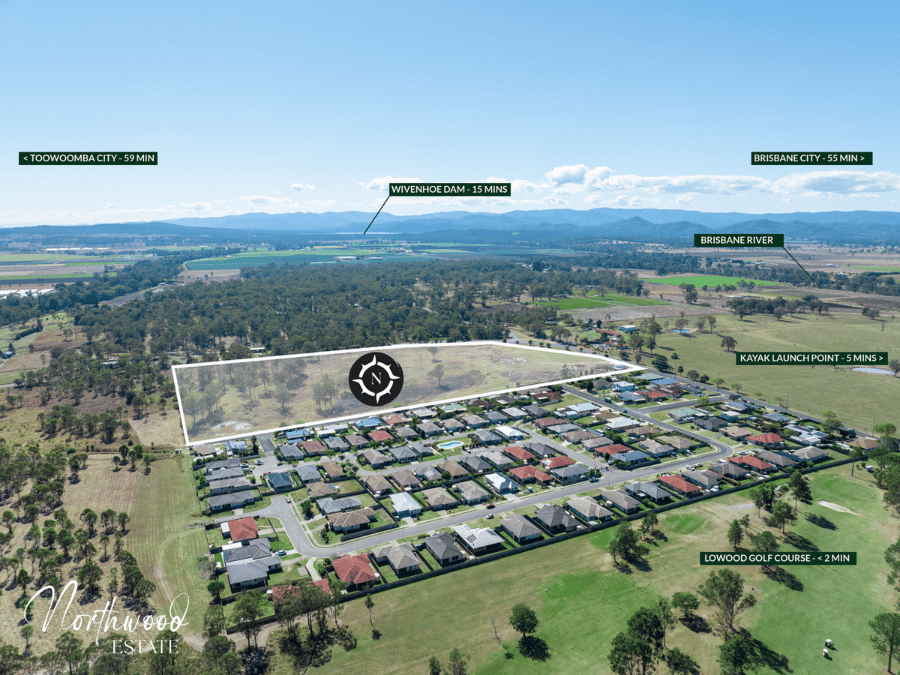 Northwood Estate - Lowood Aerial