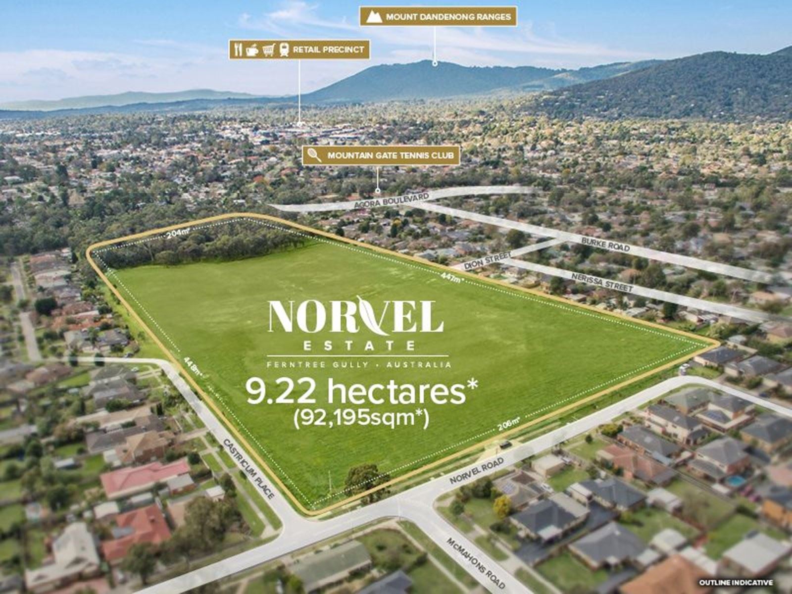 Norvel Estate - Ferntree Gully Aerial